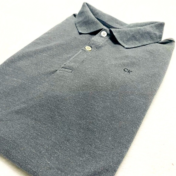 Gray Kids Polo by Calvin Klein - Picture 1 of 9